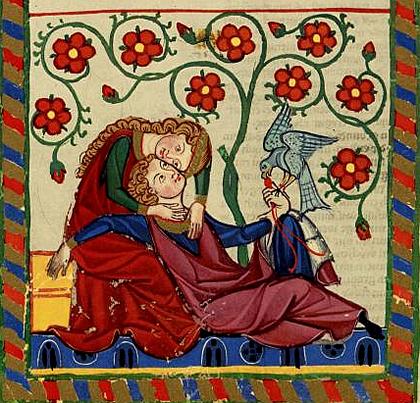 Miniatura del còdex Manesse (cançoner de Minnesäng datat entre 1300-1340)