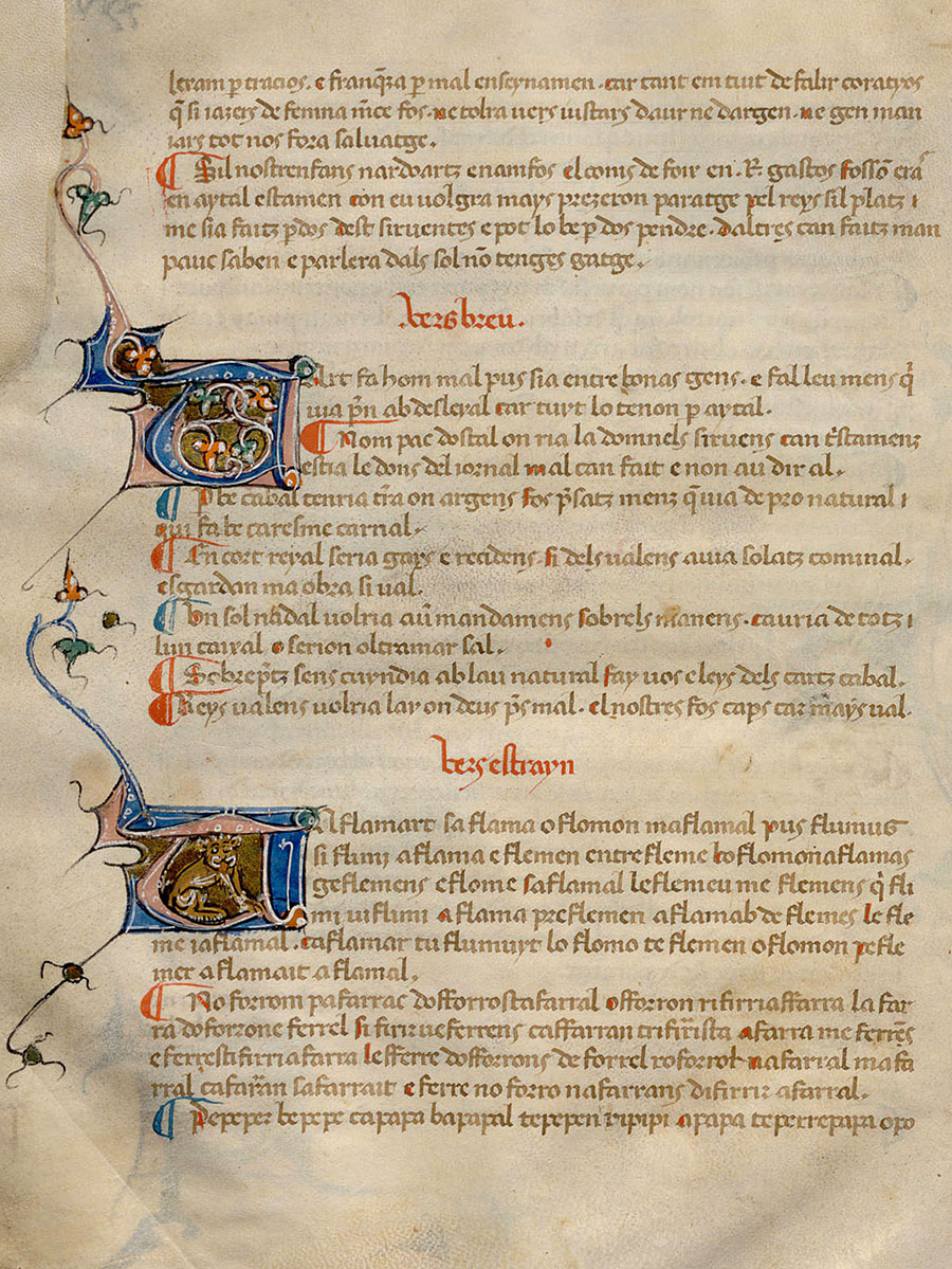 Castelhoza, f. 125r del cançoner I